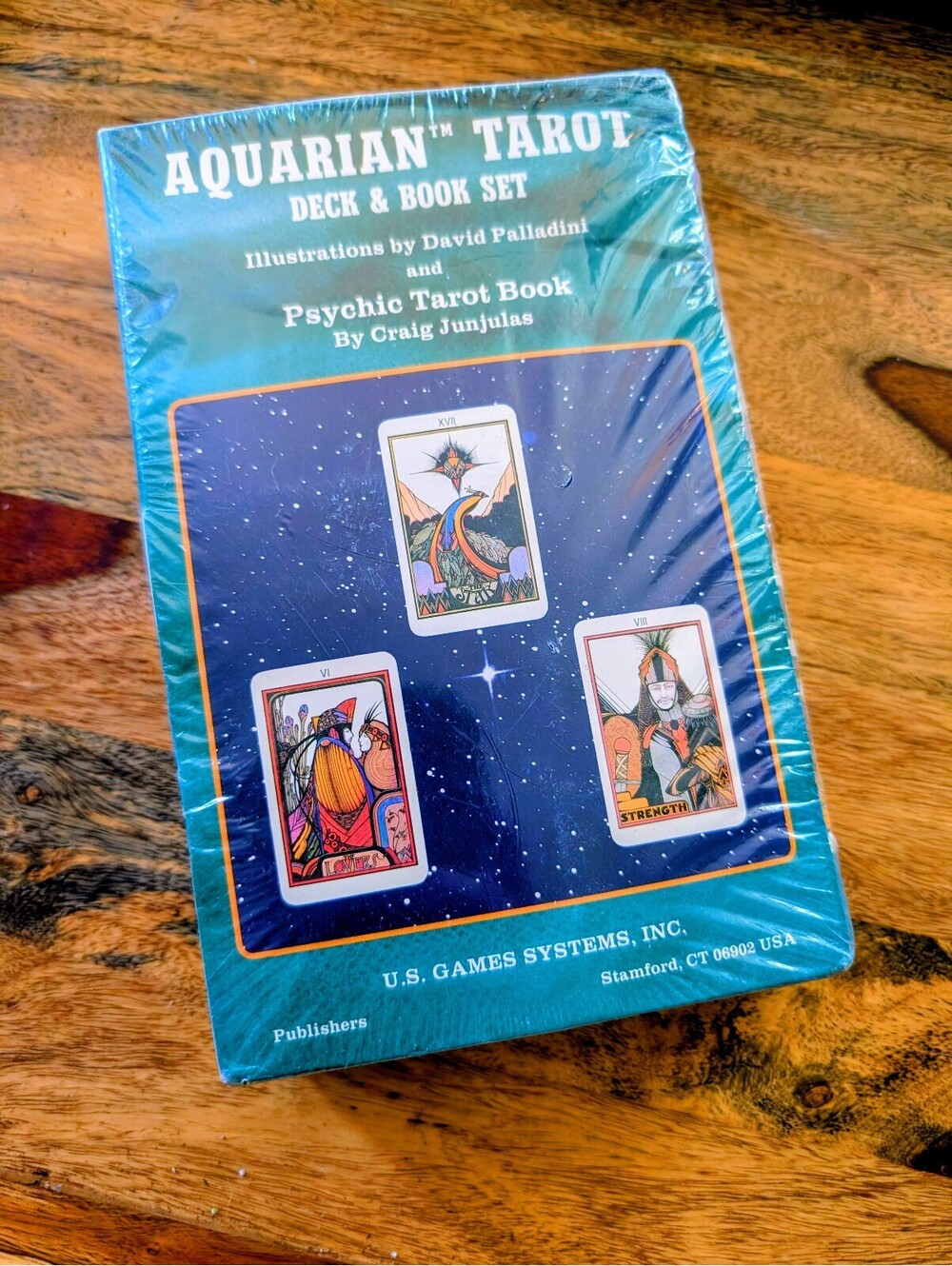 NEW SEALED Aquarian Tarot Deck/Book Set by David Palladini RARE OOP VTG